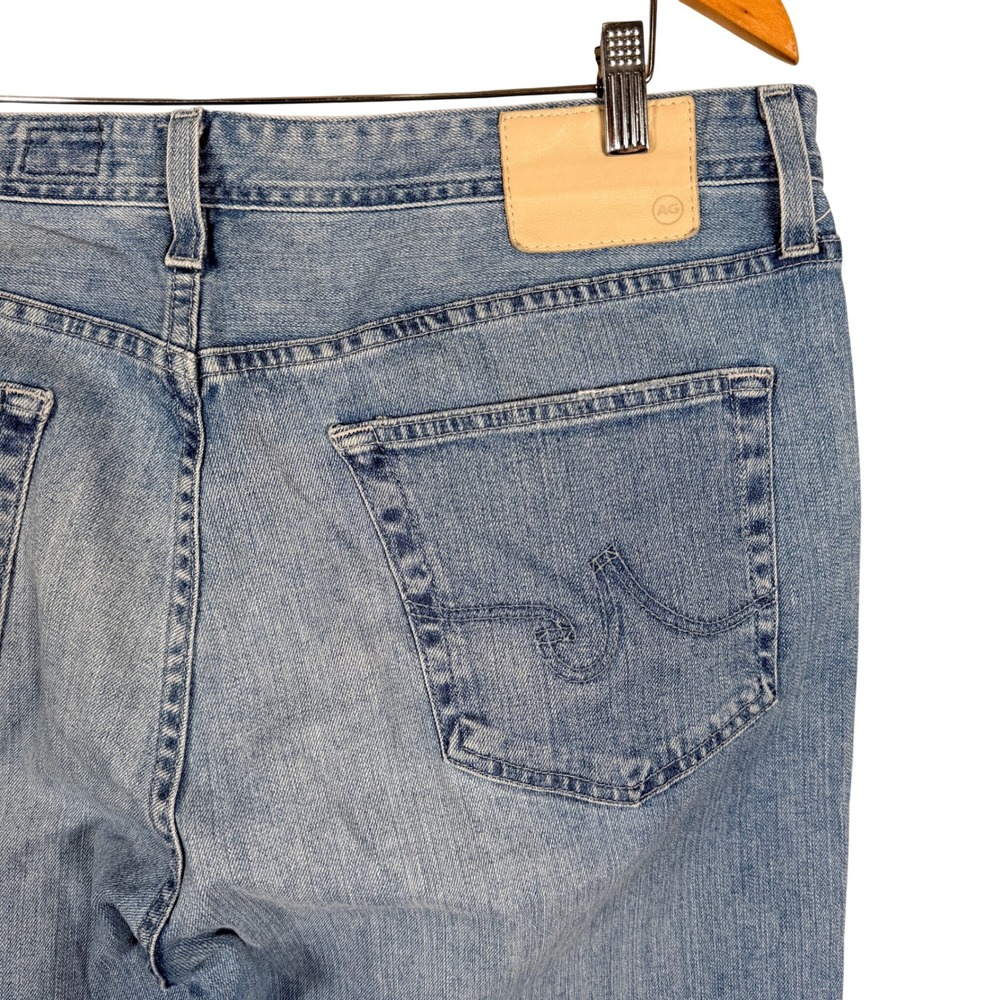 AG Adriano Goldschmied Everett Slim Straight Jeans Mens 38x32 Blue Medium Wash - Picture 3 of 7